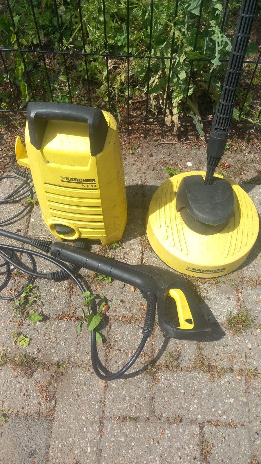 Kärcher K 2.14 Hogedrukreiniger met Terrasreiniger, Tuin en Terras, Hogedrukreinigers, Ophalen of Verzenden, Gebruikt, Elektrisch