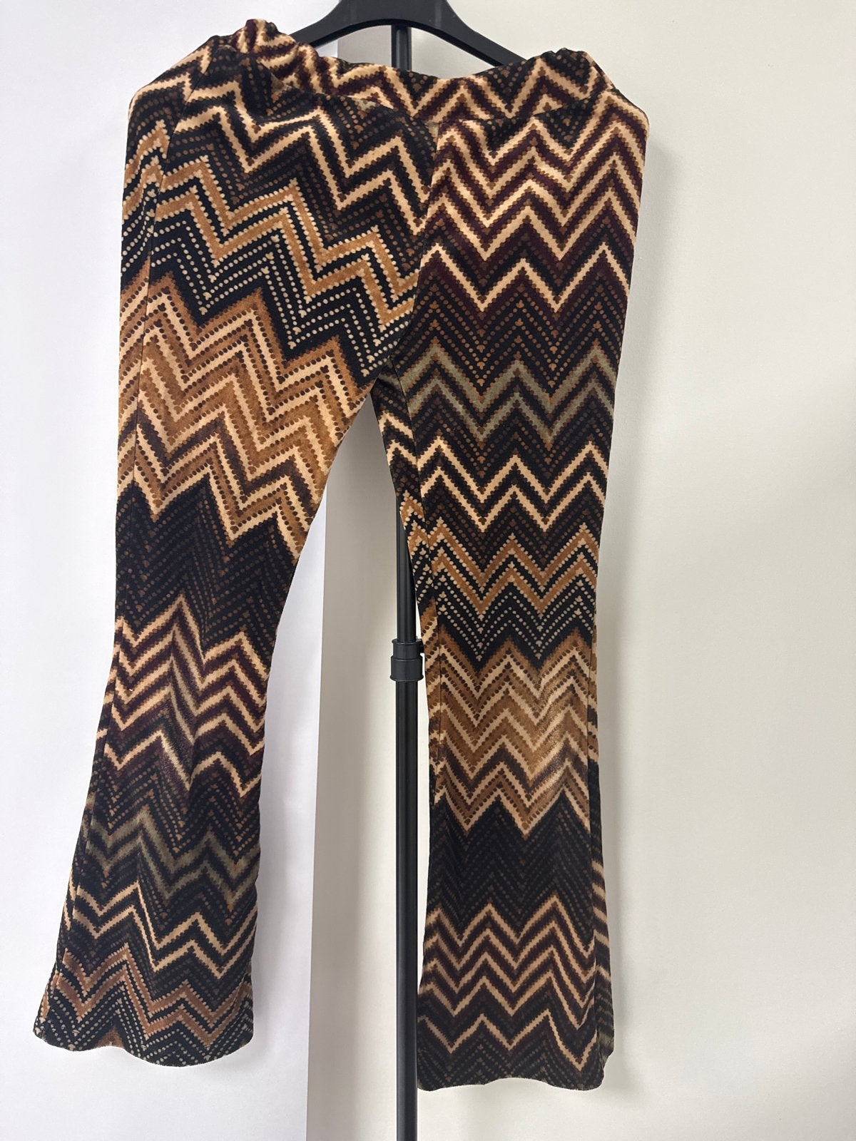 Vintage flared broek met zigzagprin, Kinderen en Baby's, Kinderkleding | Maat 152, Ophalen of Verzenden, Meisje, Broek