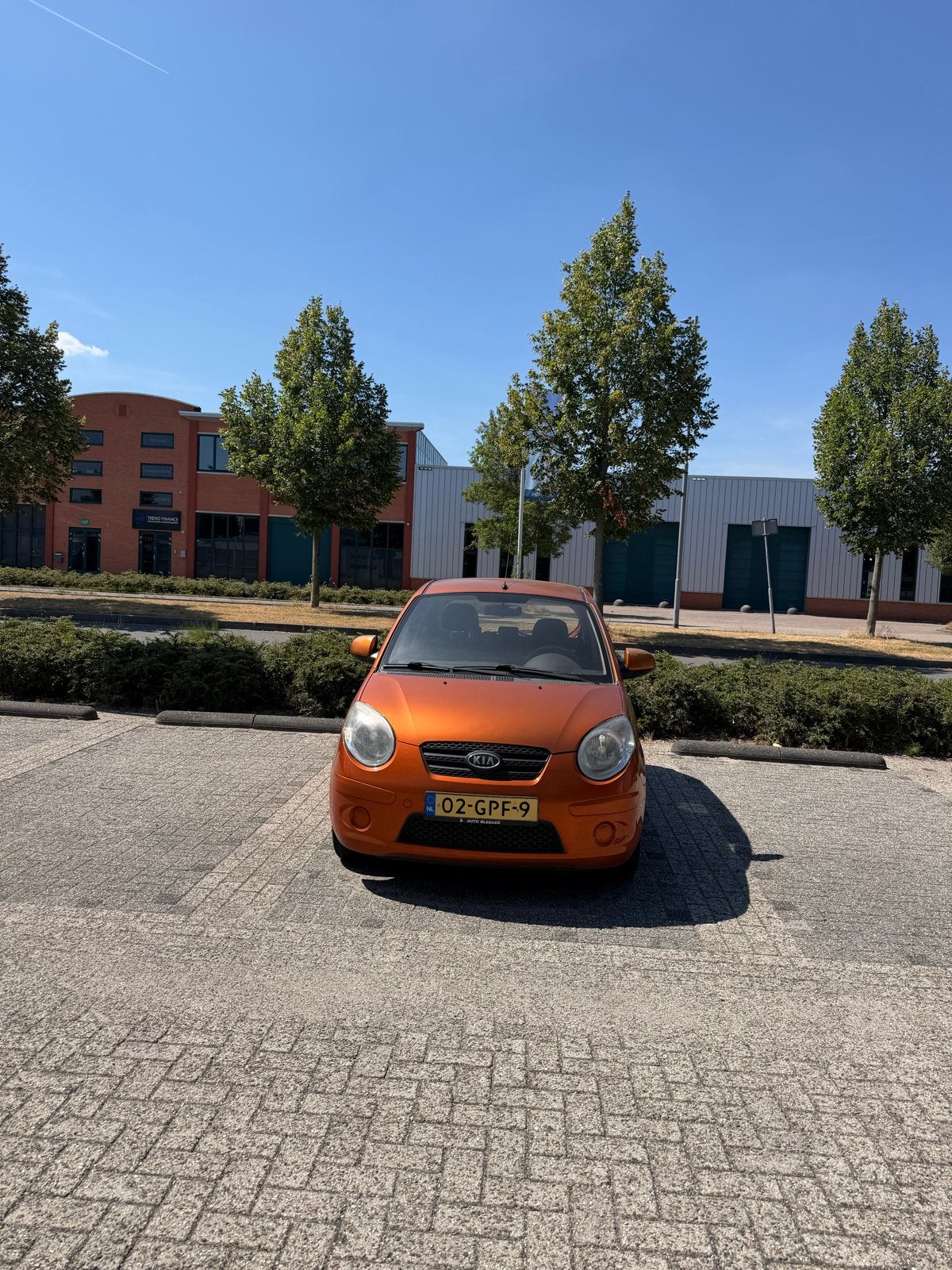 Kia Picanto 1.0 2008, Auto's, Voorwielaandrijving, Zwart, 400 kg, Leder en Stof