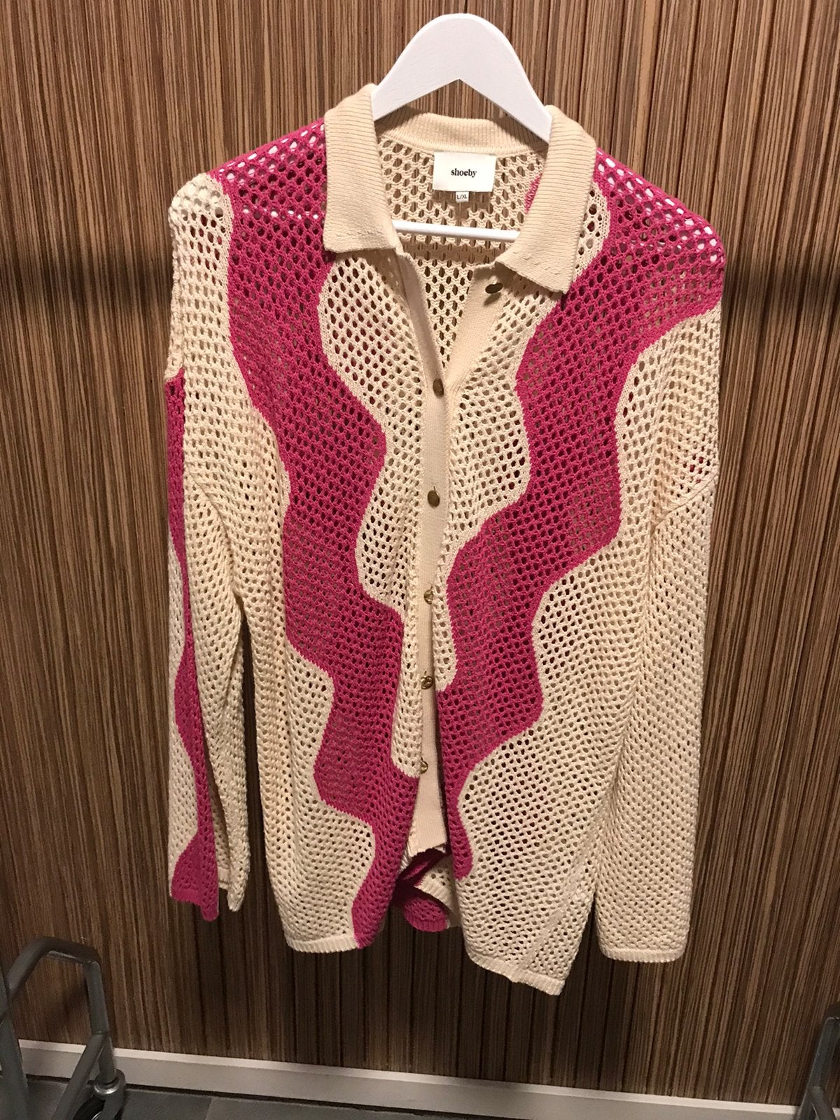 Shoeby crochet blouse roze beige maat L/XL, Kleding | Dames, Blouses en Tunieken, Verzenden, Beige, Maat 46/48 (XL) of groter