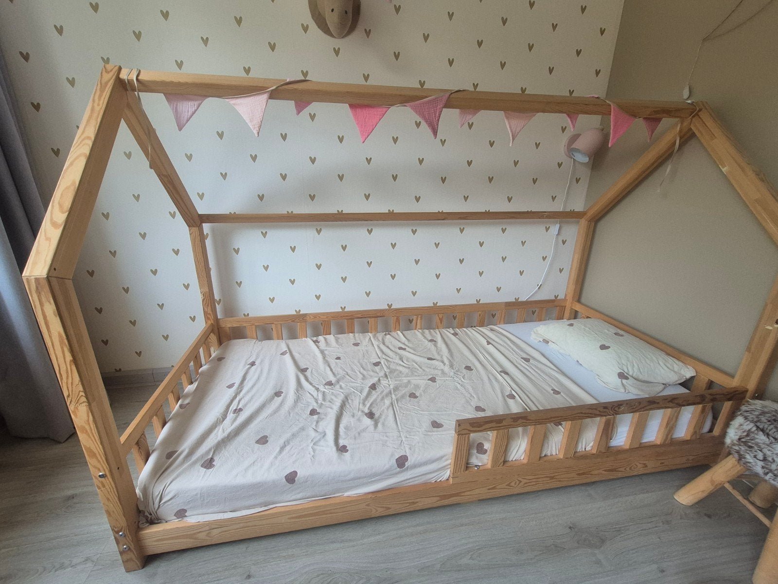 Bedhuisje 90x200, Ophalen, 85 tot 100 cm, Gebruikt, Lattenbodem