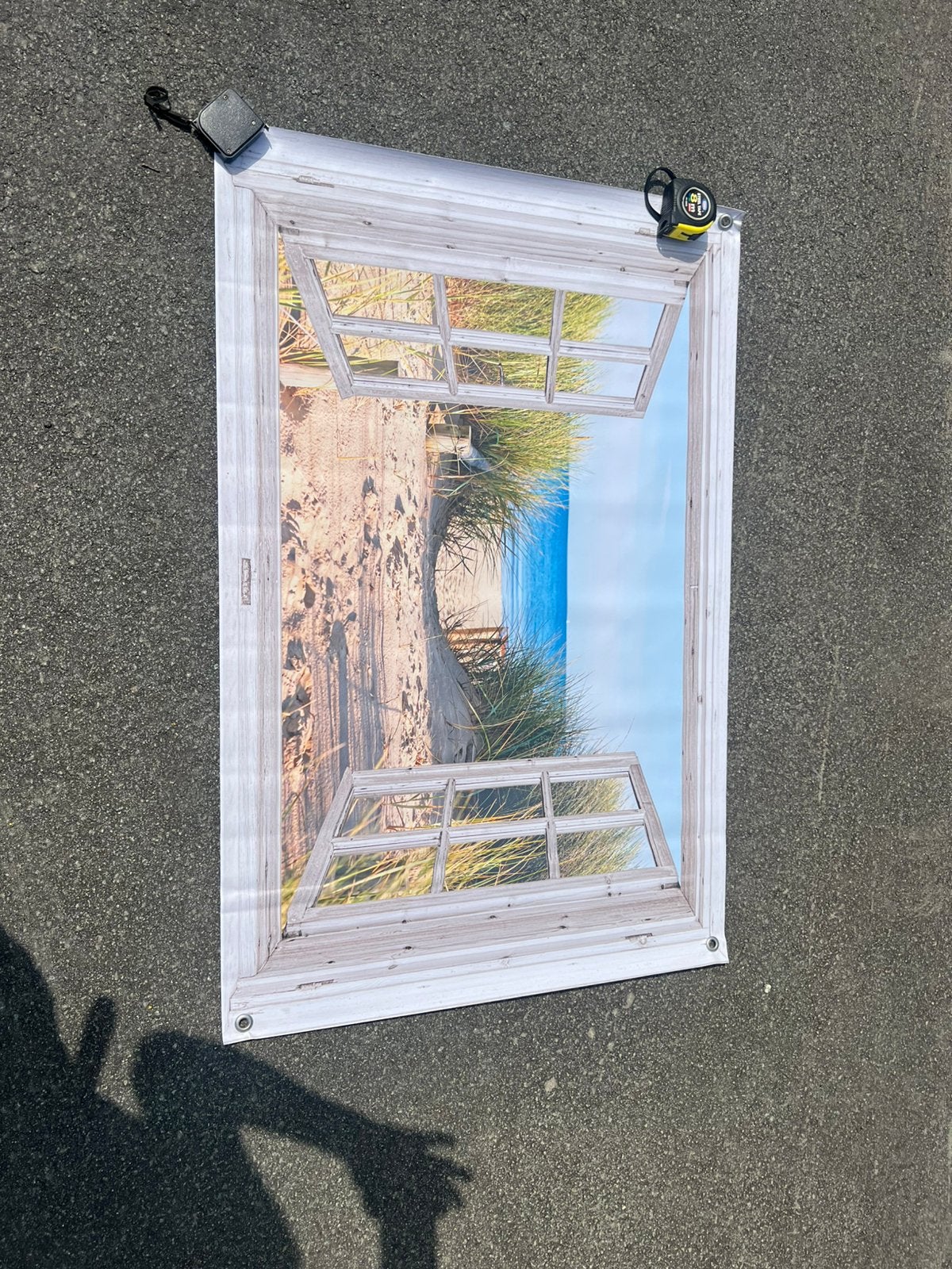 Tuinposter / doorkijk / zee €15,- afhaal, Ophalen, Zo goed als nieuw