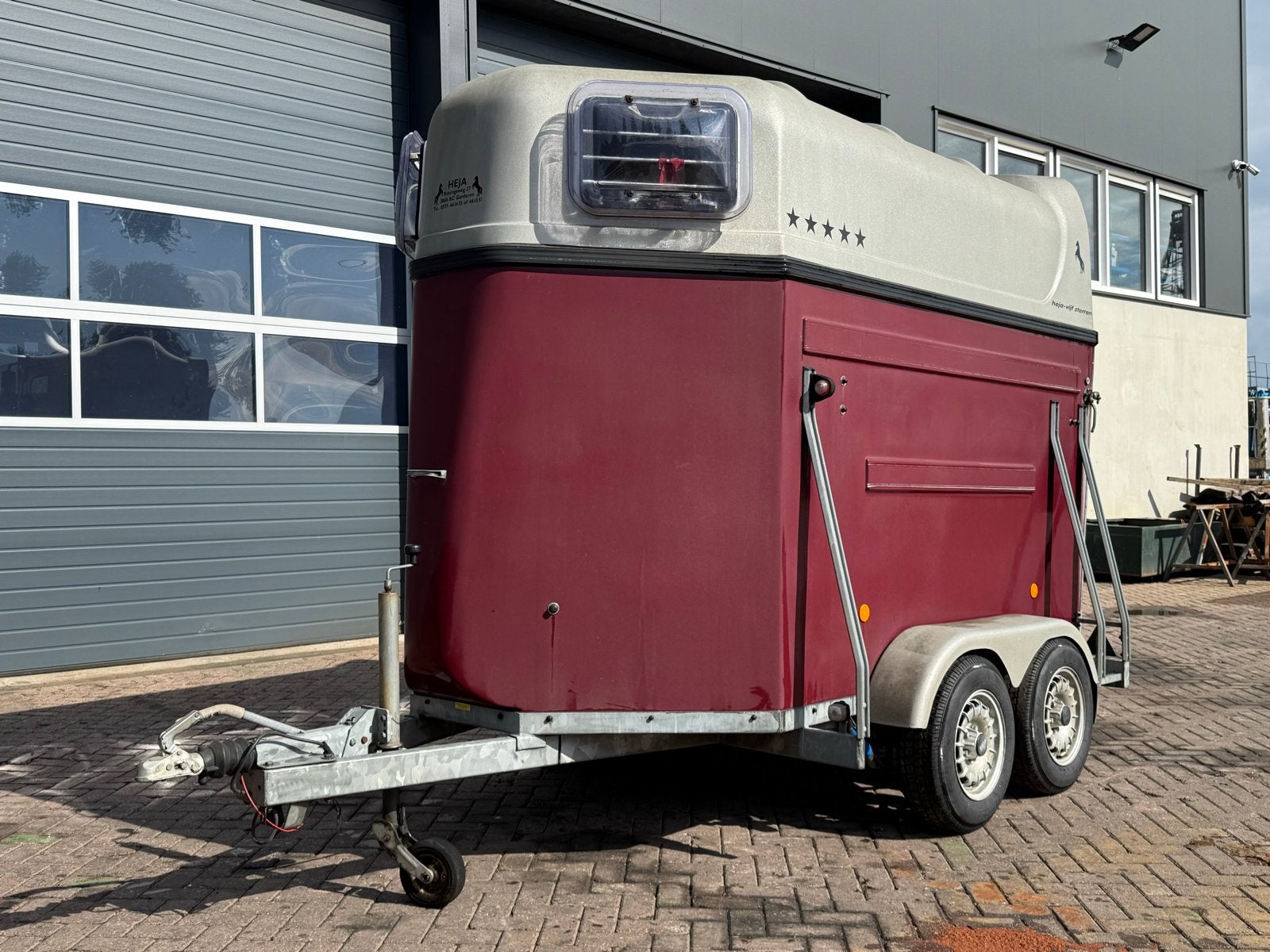 Heja 2-paards paardentrailer - WS-ZL-92, Ophalen, Gebruikt