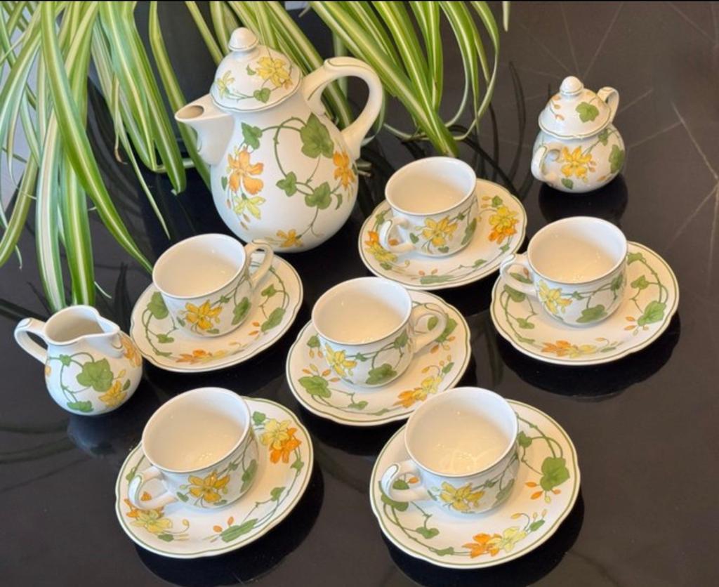 Villeroy & Boch Geranium Koffie/Theeservies - 10-delig, Ophalen of Verzenden