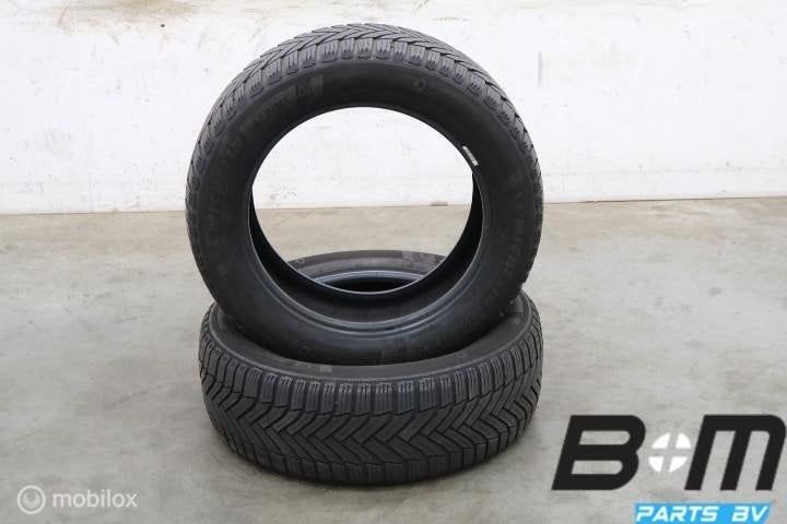 2 x 2055516 91H Michelin Alpin 6 met 4.5mm 205 55 16, Gebruikt, 16 inch