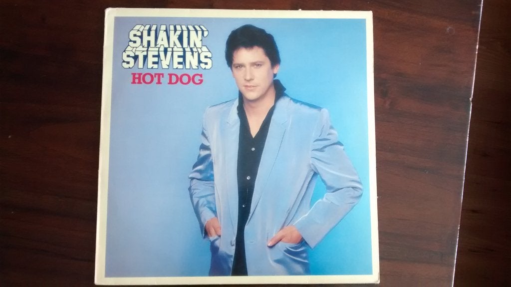 LP - Shakin' Stevens - Hot Dog, Cd's en Dvd's, Vinyl | Rock, Ophalen of Verzenden, Zo goed als nieuw, 12 inch, Rock-'n-roll