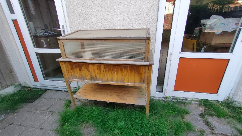 Planten kweekkas hout, Ophalen, Gebruikt, Kweekkast