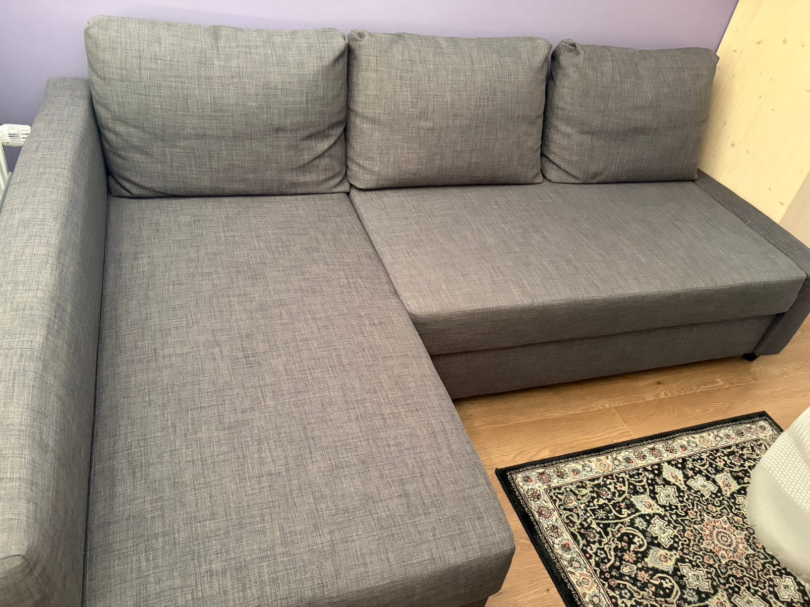 Hoek/slaapbank Ikea, Ophalen, Zo goed als nieuw, Tweepersoons, 160 cm