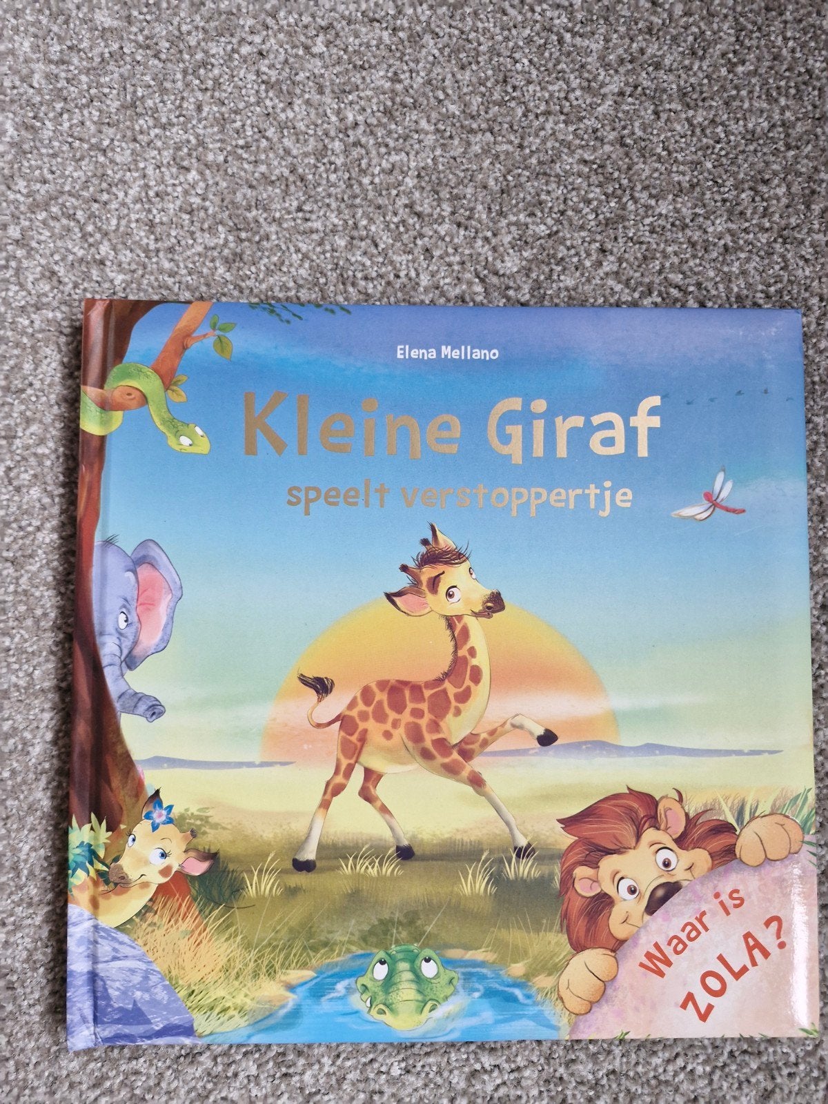 Boek Kleine Giraf speelt verstoppertje - Zo goed als nieuw, Ophalen of Verzenden, Zo goed als nieuw, Elena Mellano, 3 tot 4 jaar