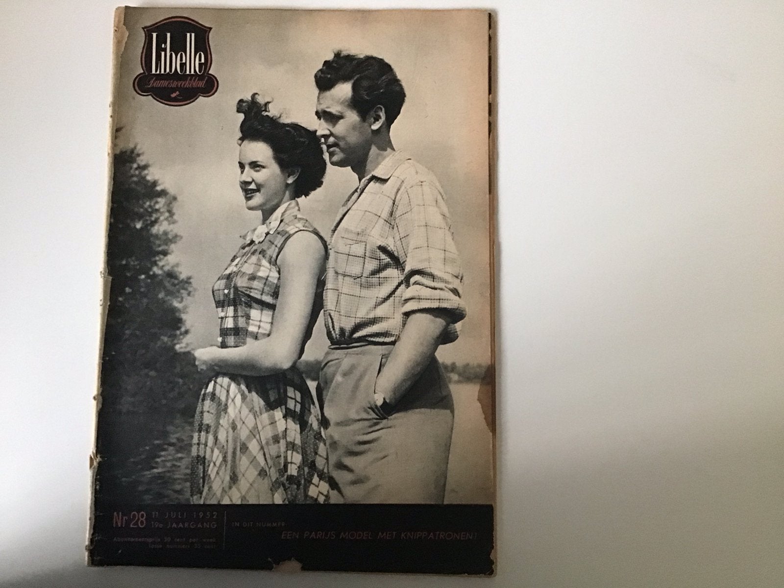 Verzamelen Vintage : Libelle 11 juli 1952, Ophalen of Verzenden, 1940 tot 1960, Tijdschrift