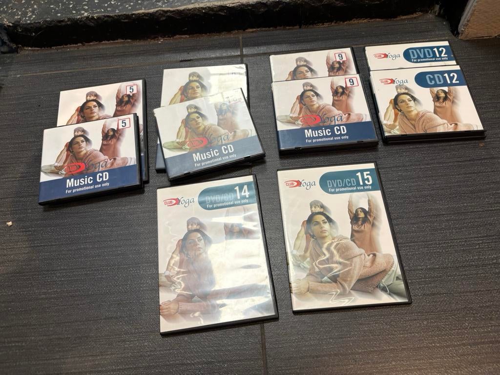 Club joy yoga dvd en cd 5-15 6 stuks, Cursus of Instructie, Yoga, Fitness of Dans, Alle leeftijden, Ophalen of Verzenden