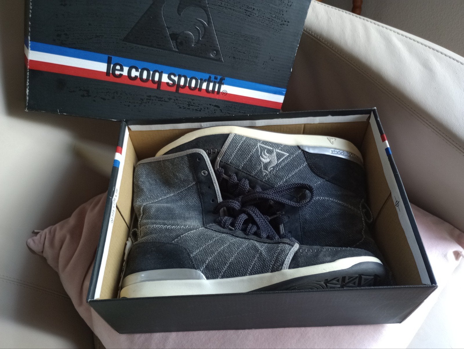 Le coq sportif  sneakers / gympen Diamond Canvas textiel  42, Ophalen of Verzenden, Le Coq Sportif, Grijs, Sneakers of Gympen