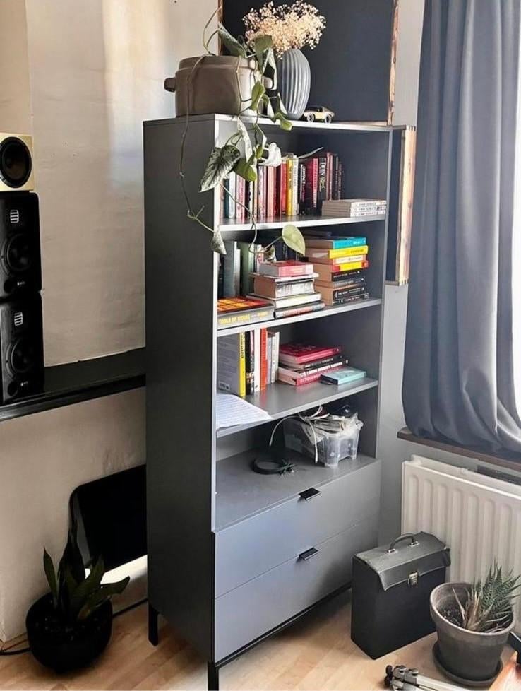 Made com - Marcell boekenkast/ladekast, Huis en Inrichting, Ophalen, Met plank(en), Gebruikt, Modern, Scandinavisch, Scandi