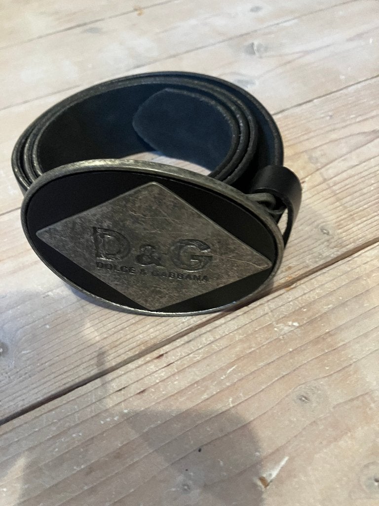 riem Dolce & Gabana zwart 120, Dolce & Gabbana, 100 cm of meer, Zwart, Tailleriem