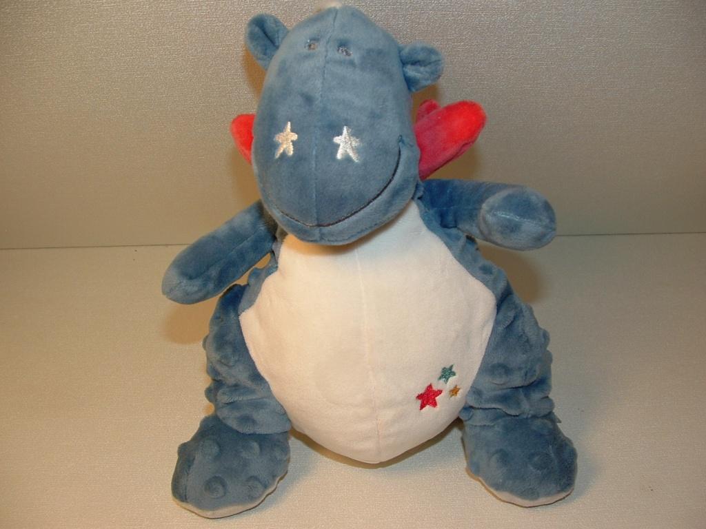 NOUKIES GUSS & VICTOR DRAGON DRAAK VELOURS BLAUW, Verzenden, Nieuw, Overige typen