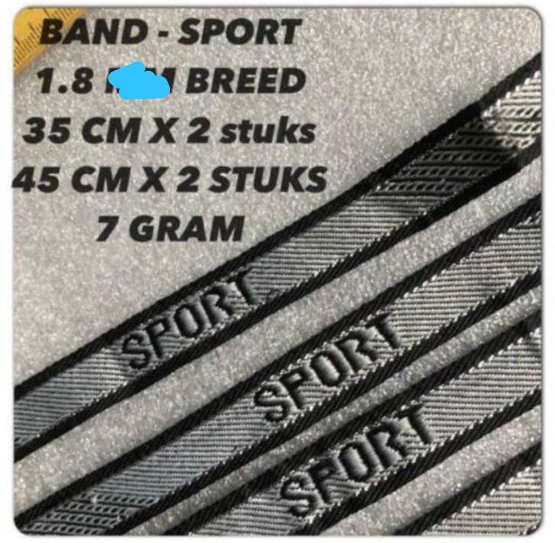 Band met text - RESTANT - diverse x 11 stuks, Ophalen of Verzenden, Zo goed als nieuw, Lint, Band of Elastiek