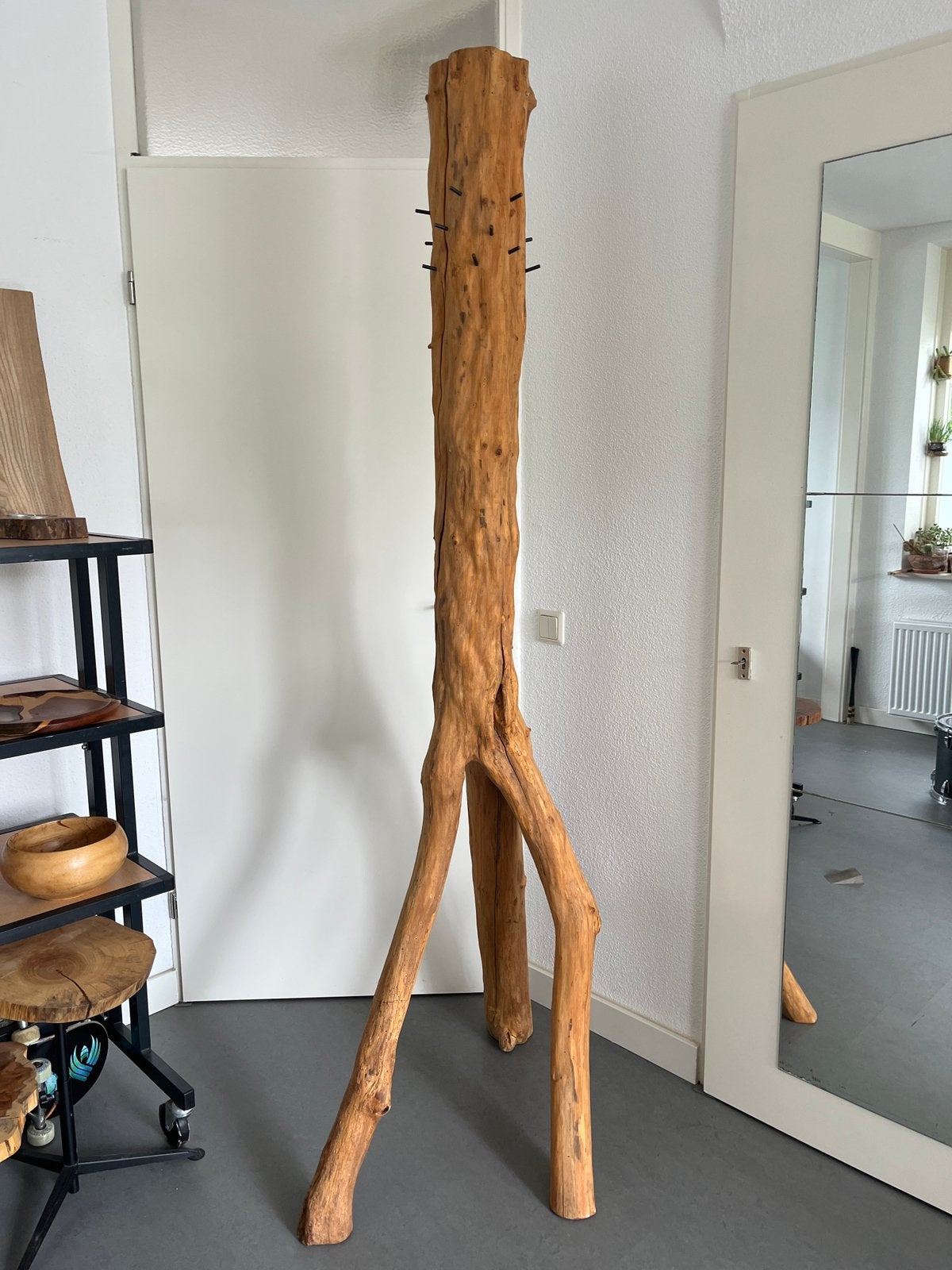 Boom Kapstok Natuurlijke Vorm Rustiek, Ophalen, 200 cm of meer, Nieuw, Staande kapstok