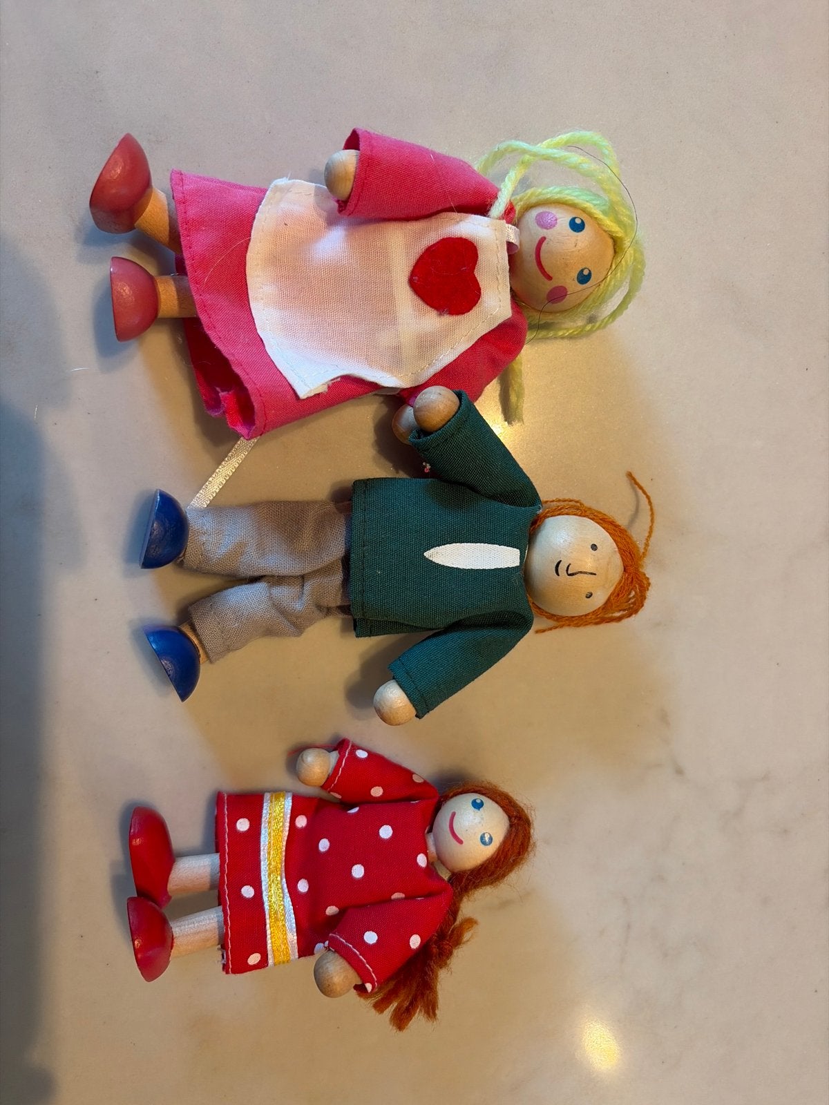 Houten poppetjes poppenhuis HEMA, Ophalen, Gebruikt, Overige typen