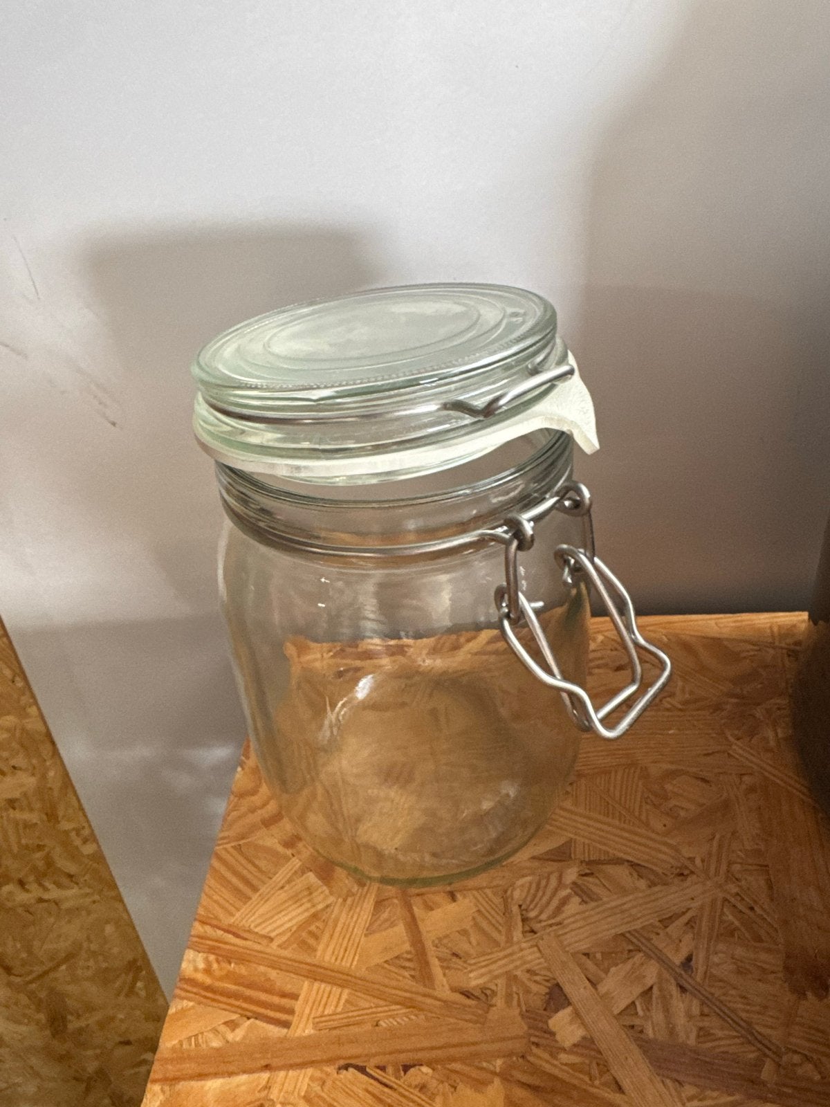 Glazen weckpot met beugelsluiting, Ophalen of Verzenden, Gebruikt, Glas