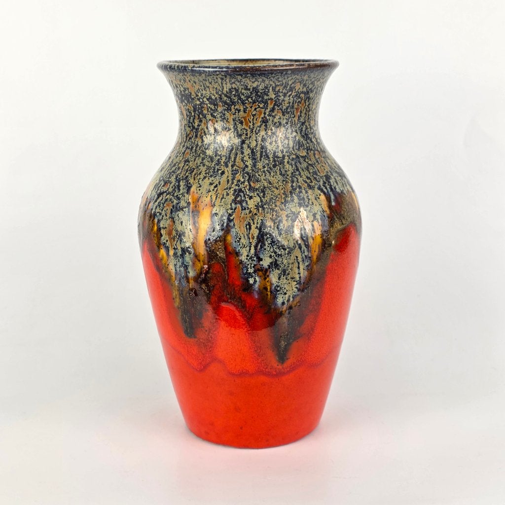 Vintage West-Duitse Fat Lava vaas. Walter Gerhards 1408/25, Ophalen of Verzenden