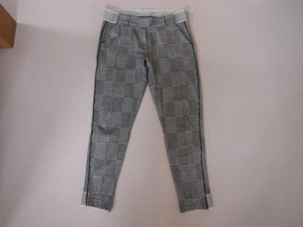 leuke geruite stretch broek van Zizo, mt 40, Kleding | Dames, Verzenden, Zwart, Zo goed als nieuw, Lang