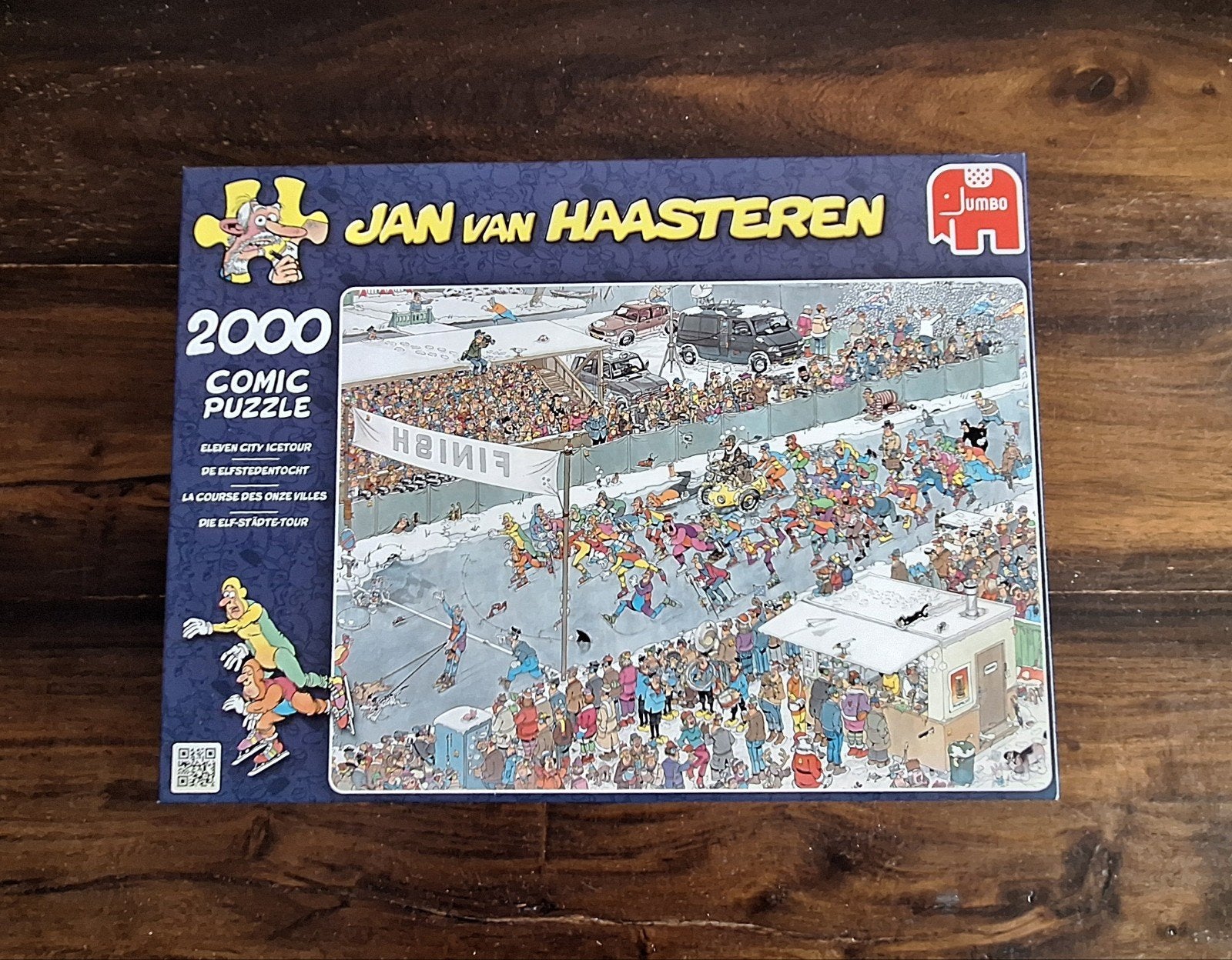 Jan van Haasteren De Elfstedentocht puzzel 2000 stukjes, Hobby en Vrije tijd, Denksport en Puzzels, Ophalen of Verzenden, Meer dan 1500 stukjes