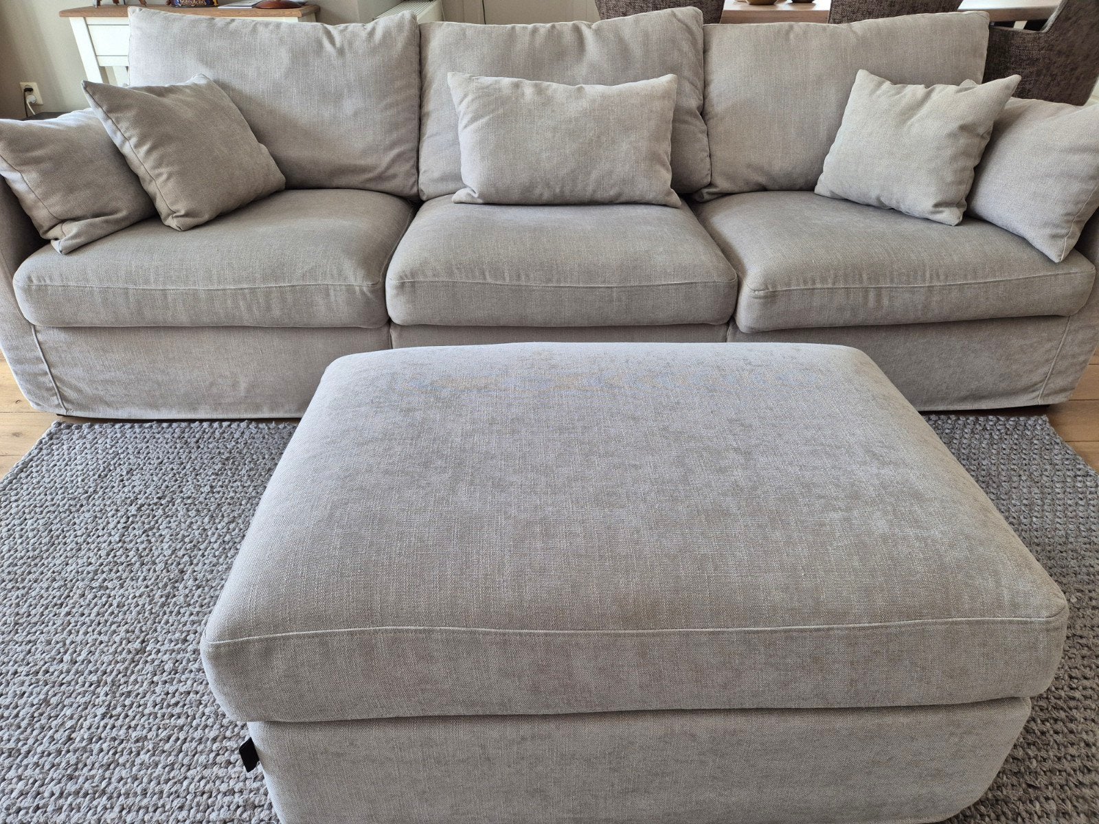 Prachtige Urban Sofa bank met hocker, Ophalen, 250 tot 300 cm, Gebruikt, 75 tot 100 cm