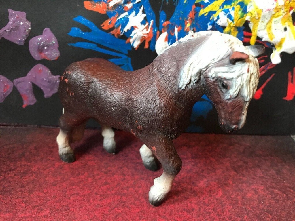 Schwarzwalder vos, paard dierfiguur Bullyland, Verzenden, Gebruikt, Paard, Beeldje of Figuurtje
