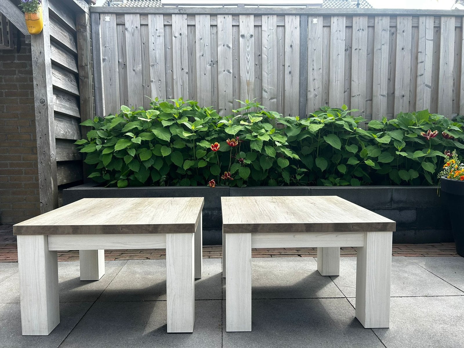 Salontafel 2 stuks, Ophalen, Zo goed als nieuw, Rechthoekig, 50 tot 100 cm