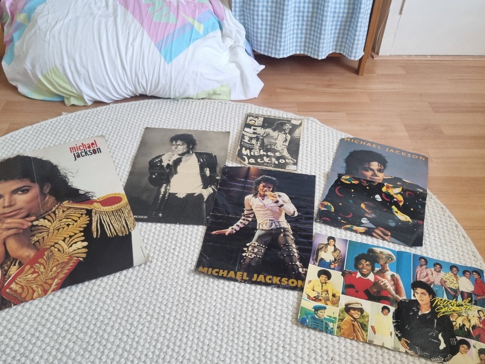 Vintage Michael Jackson verzameling  posters 90's, Ophalen of Verzenden, Gebruikt, Poster, Artwork of Schilderij