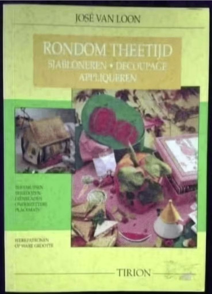 Sjabloneren decoupage appliqueren; 90521216556; José v Loon, Boeken, Ophalen of Verzenden, Zo goed als nieuw, Overige onderwerpen