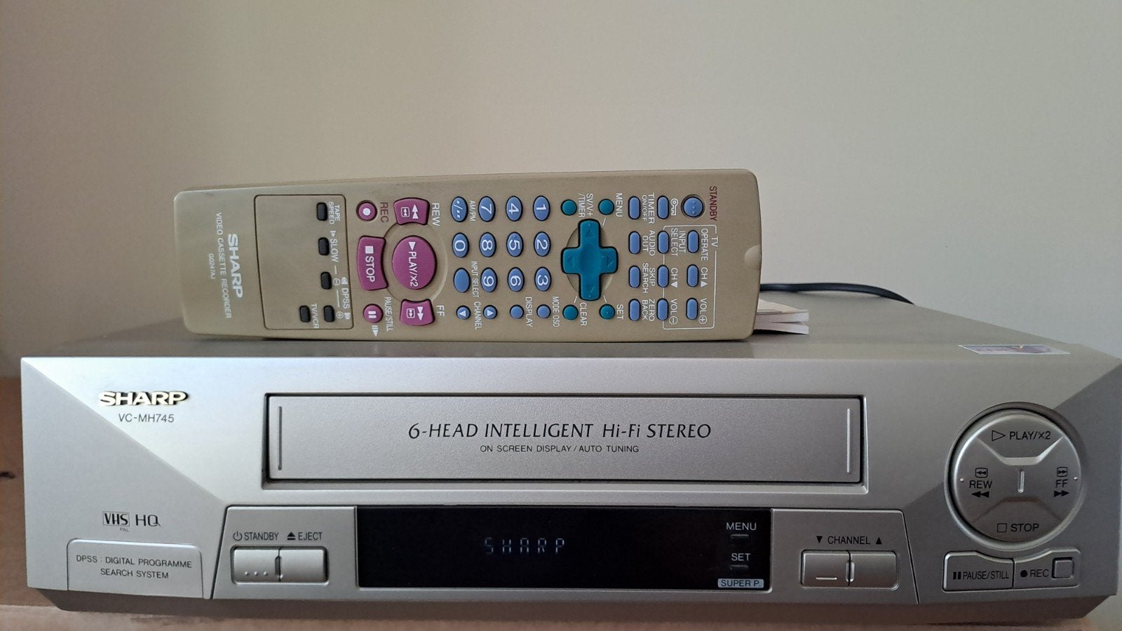 Sharp VC-MH745 VHS Videorecorder met afstandsbediening, Ophalen, Gebruikt, VHS-speler of -recorder