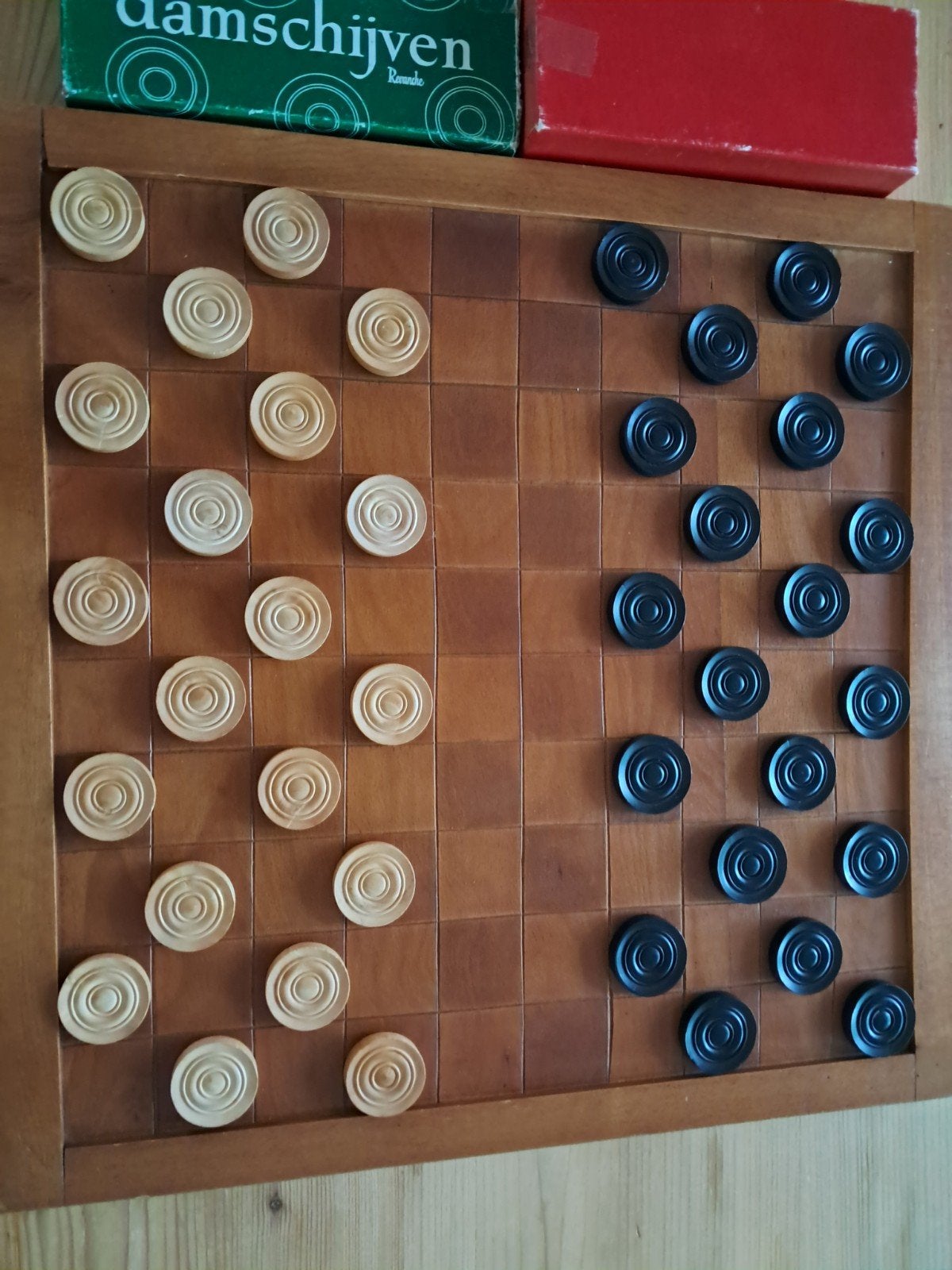 Oud vintage damspel, Ophalen, Zo goed als nieuw