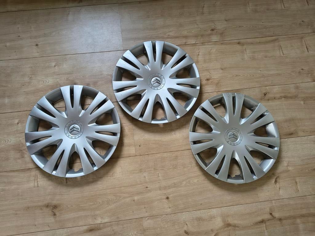 3x Citroën wieldop 16". Wieldoppen Citroën C4 Cactus set., Auto diversen, Wieldoppen, Gebruikt, Onb, Ophalen of Verzenden, Onb