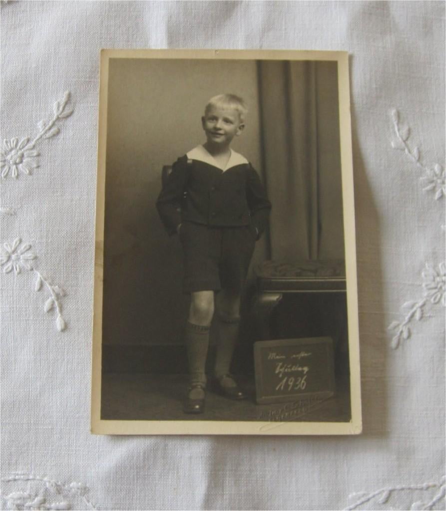 Antieke foto - matroosje - 1936, Ophalen of Verzenden
