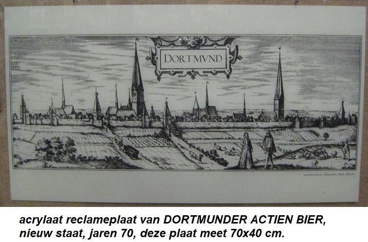 grote acrylaat reclameplaat, nieuw, DORTMUNDER ACTIEN BIER, Verzamelen, Ophalen of Verzenden, Nieuw, Reclamebord, Plaat of Schild