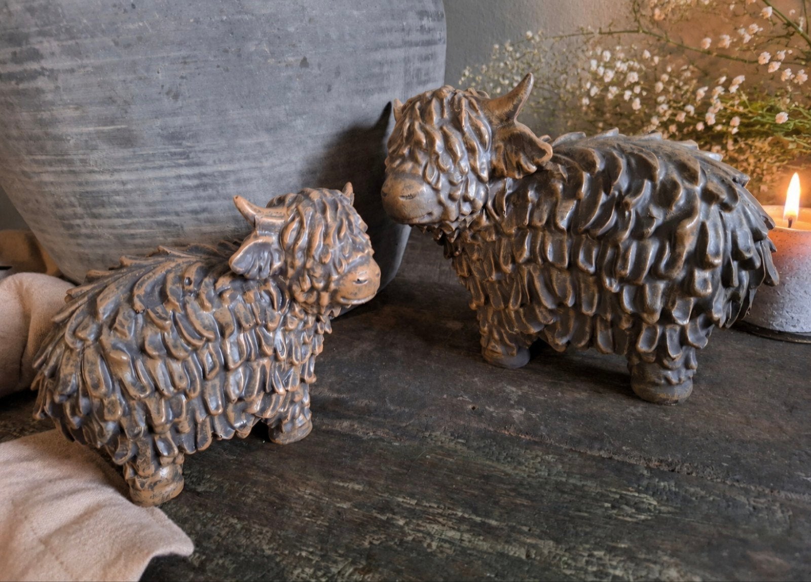 Mooie set van 2 hooglanders, Huis en Inrichting, Woonaccessoires | Overige, Nieuw, Ophalen of Verzenden