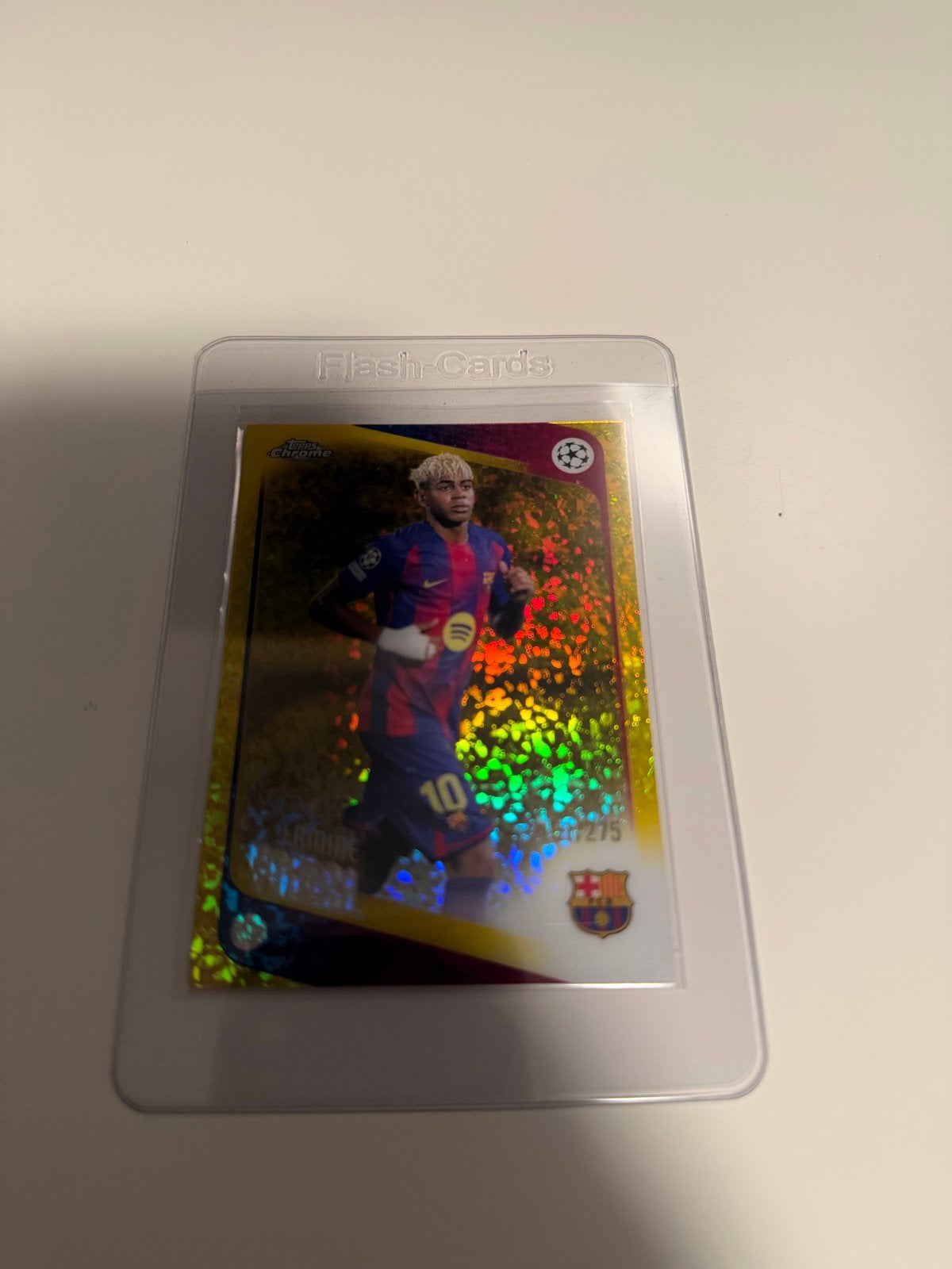 Lamine yamal Topps Chrome 181/275, Verzamelen, Ophalen of Verzenden, Zo goed als nieuw, Buitenlandse clubs, Spelerskaart