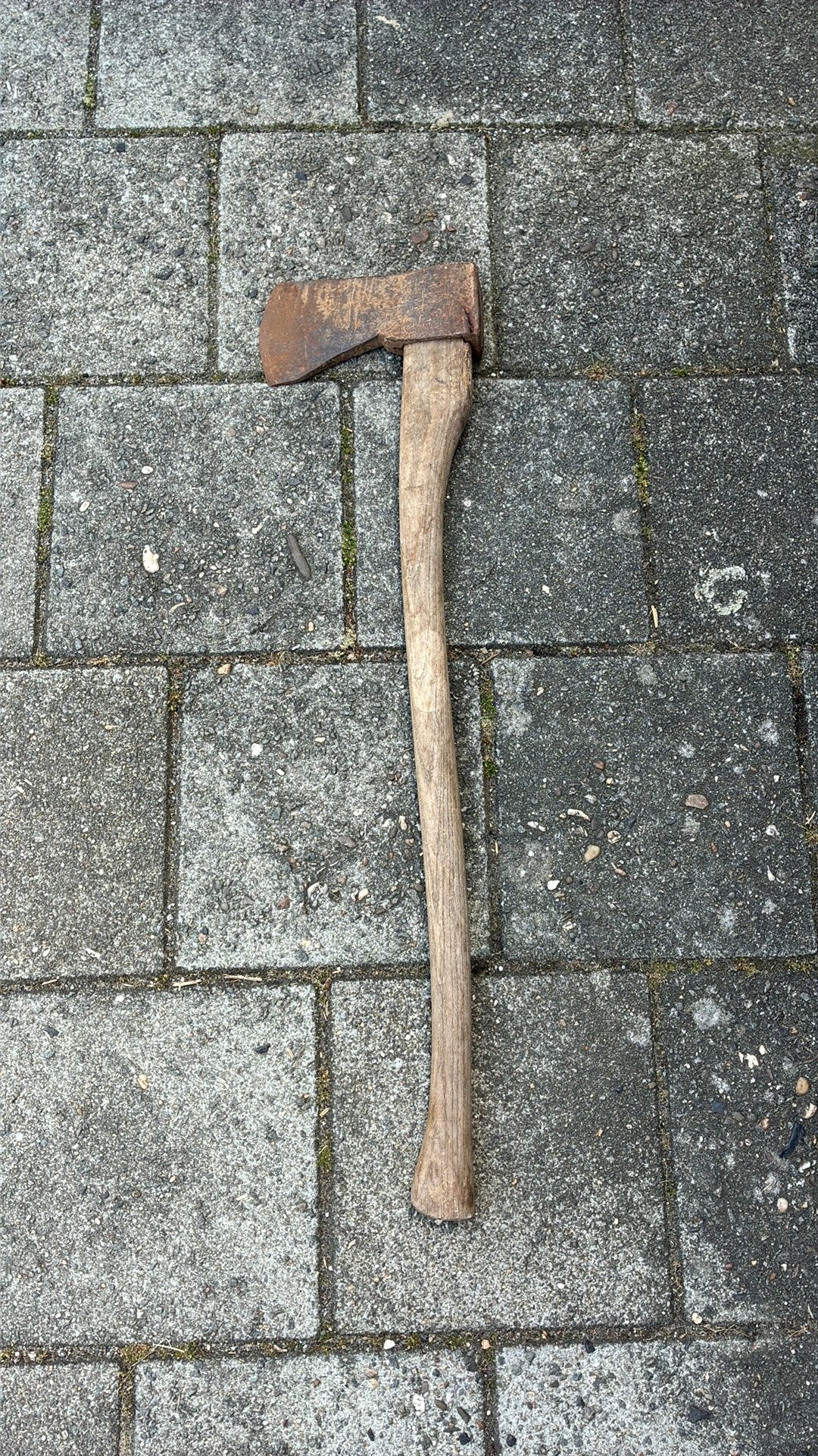 Aks (zware bijl) vintage, Tuin en Terras, Hand-tuingereedschap, Ophalen, Gebruikt, Bijl