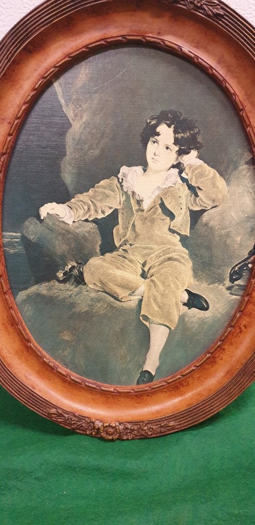 Schilderij prent the red boy wetering ovaal, Ophalen of Verzenden, 'T Olde Gre-j, Info@toldegrej.nl, Endepoelstraat 20f Didam