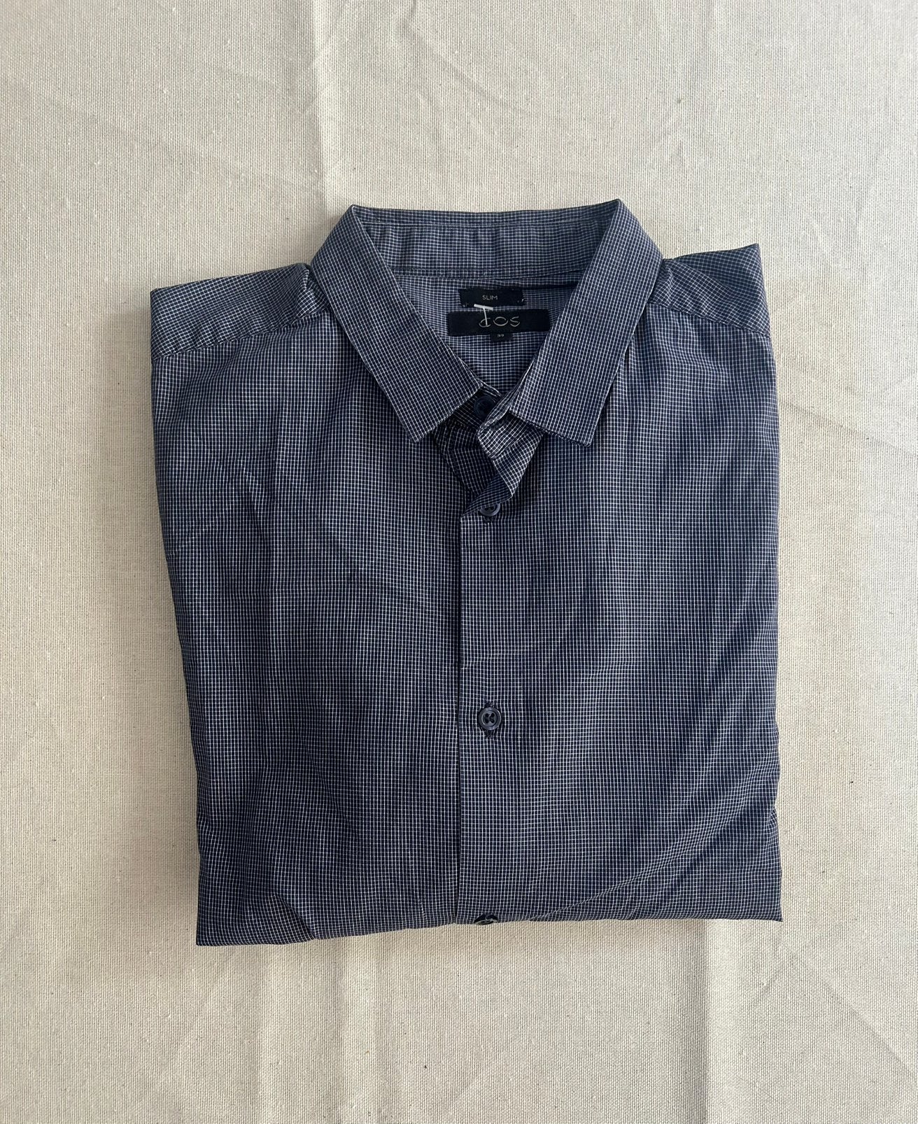 COS blauw heren overhemd maat M, Ophalen of Verzenden, Zo goed als nieuw, Blauw, Halswijdte 39/40 (M)