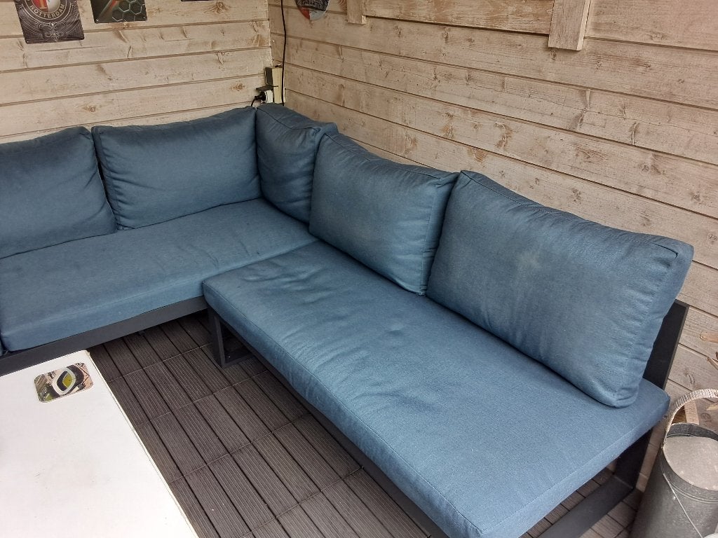 tuinbank, Tuin en Terras, Ophalen, Gebruikt, 6 zitplaatsen, Aluminium