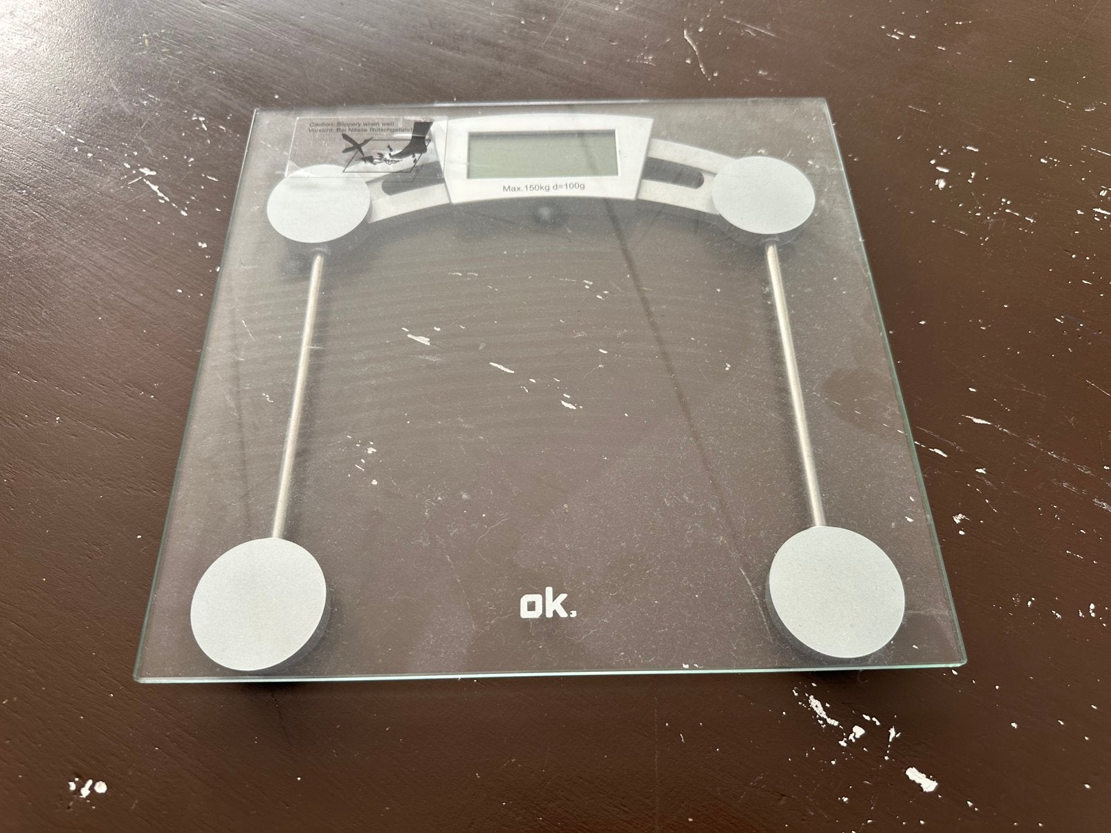Gratis Weegschaal., Witgoed en Apparatuur, Weegschalen, Ophalen, Gebruikt, 100 kg of meer, Digitaal
