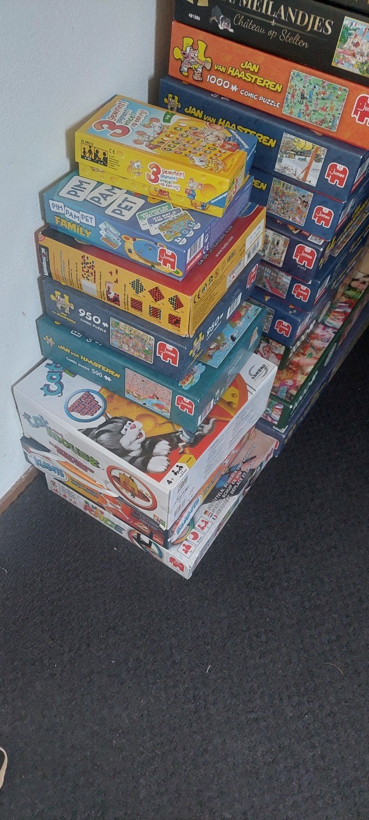 Jvh puzzels en verschillende soorten spellen, Alle leeftijden, Ophalen, Zo goed als nieuw