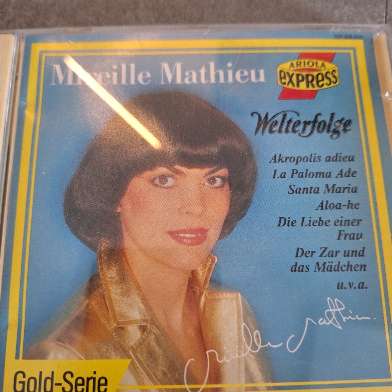 Mireille Mathieu - Welterfolge (Gold-Serie) CD, Gebruikt, Verzamelalbum, Inclusief doosje, Schlager