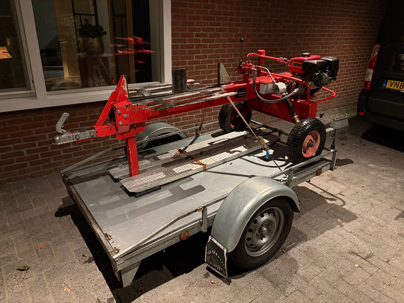 Snelle houtklover te huur, Tuin en Terras, Ophalen of Verzenden, Liggend