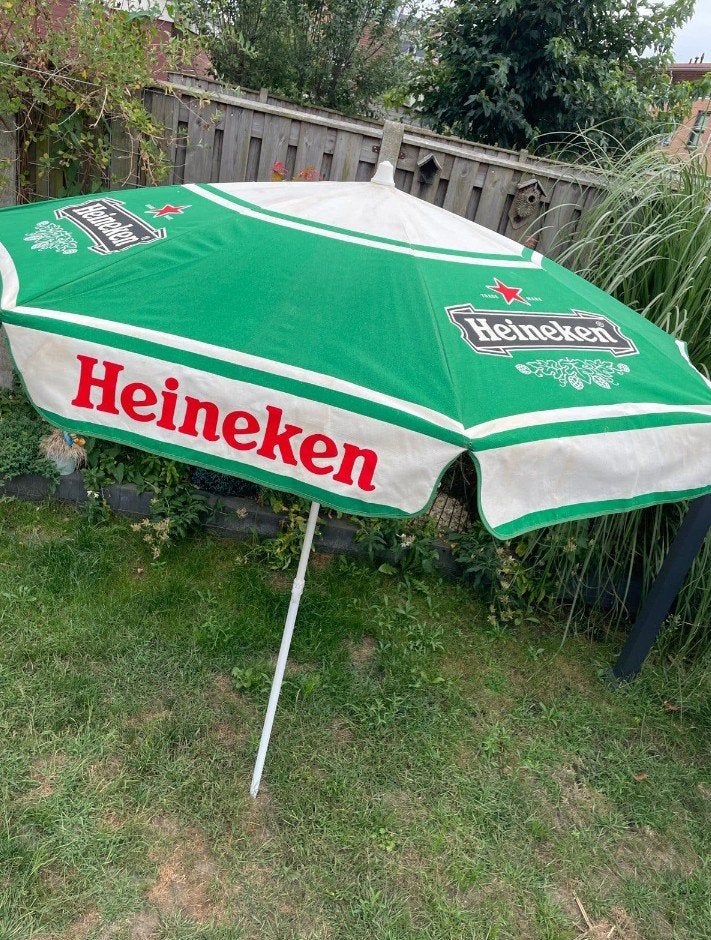 Heineken parasol, Verzamelen, Biermerken, Ophalen of Verzenden, Heineken