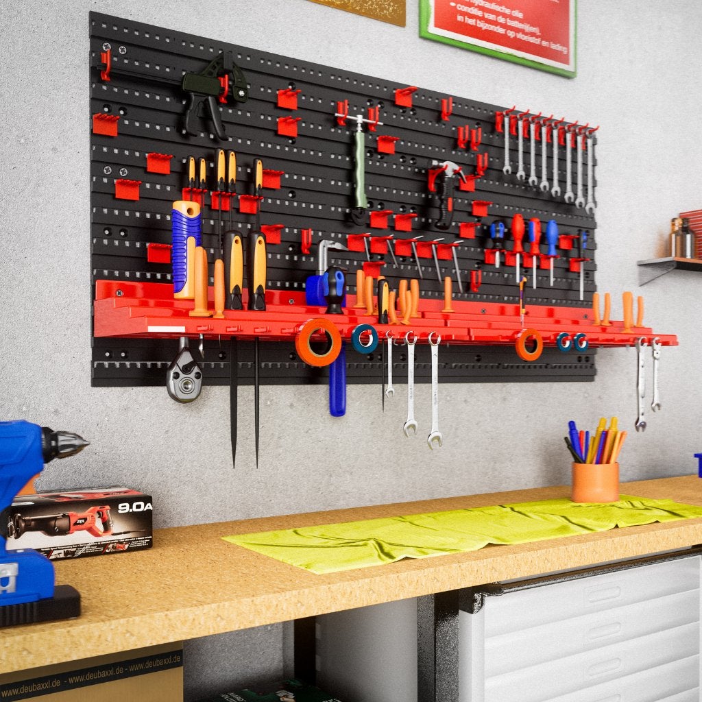 Gereedschapswand kunststof 95x54 cm 54-delig GRATIS BEZORGD!, Verzenden, Nieuw, Nvt, Nvt