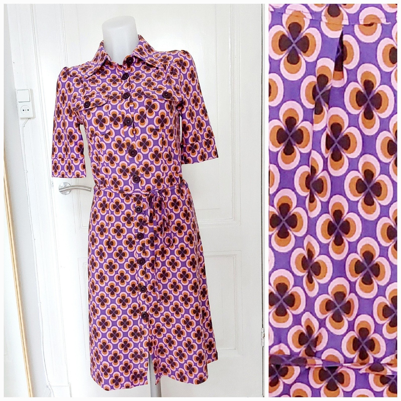 Leuke vrolijke Tante Betsy jurk maat S nieuw🌸, Tante Betsy, Paars, Nieuw, Ophalen of Verzenden