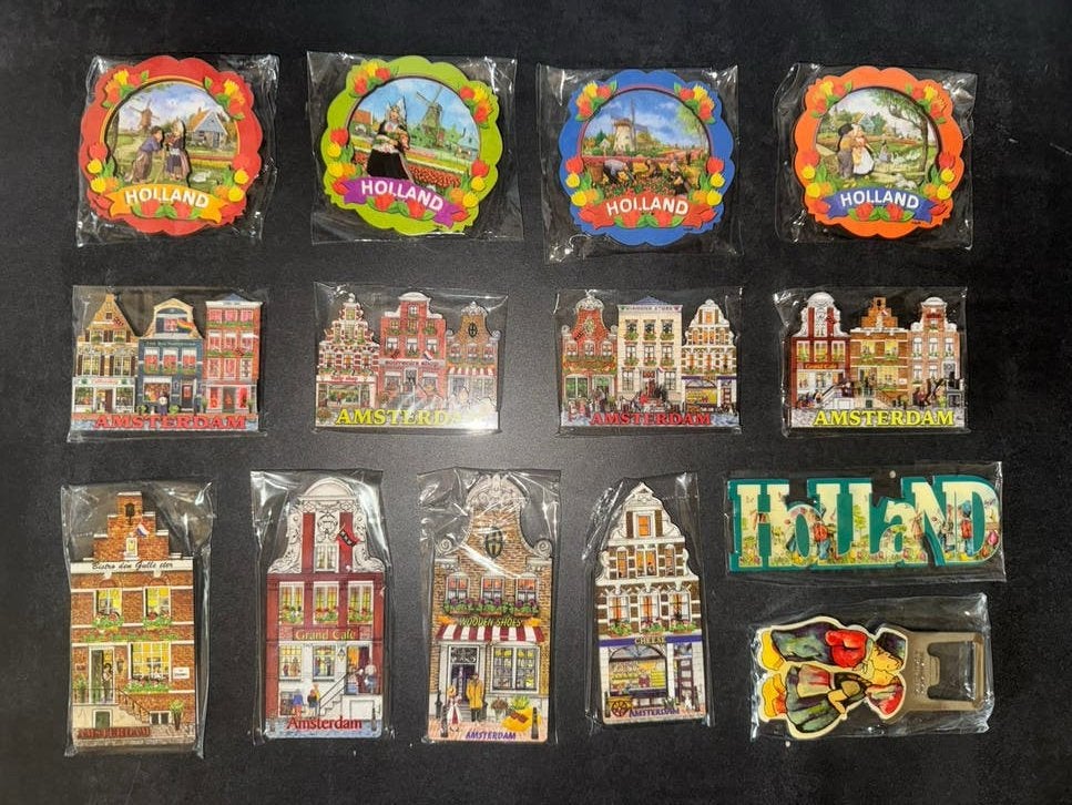 Partij 229 stuks Souvenir Magneten Amsterdam/Holland, Ophalen of Verzenden